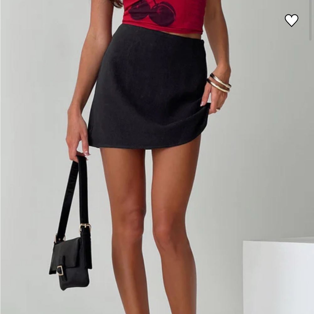 Princess Polly black mini skirt